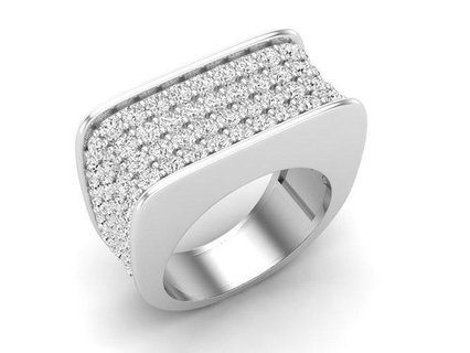 av 444 diamond jewelry ring woman jewellery 3d jewel rings cad engagement wedding printed fashion printable precious luxury gem model beauty 3d print model - Mito3D