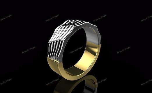 av designe 139 gold contemporary jewelry printable silver diamond rings ring jewellery platinum formen menring womenring jewel wedding engagement gem brilliant 3d print model - Mito3D