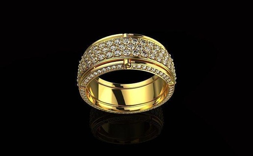 av disagne 103 Gold Schmuck Luxus Juwel Silber druckbar Engagement Hochzeit brillant Diamant Ring Platin Ringe Design cad 3d print model - Mito3D
