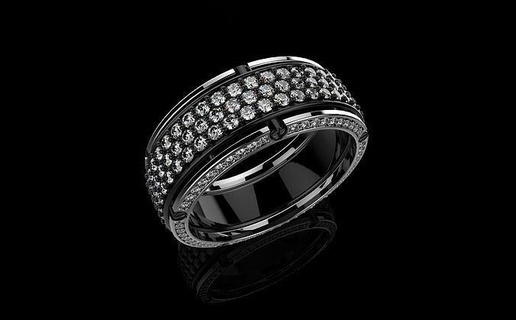 av disagne 106 gold jewelry platinum luxury precious gem silver diamond printable wedding rings brilliant ring engagement jewel jewellery white light weight 3d print model - Mito3D