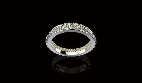 av discordar 13 anel joalheria argolas ouro diamante prata jóia Casamento noivado gema brilhante platina moda beleza Projeto branco jóias 3d print model - Mito3D