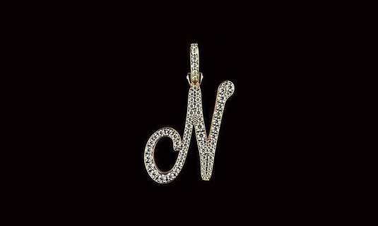 av Disagne 14 colgantes colgante pendiente joyería joya oro plata imprimible diamante collar anillo compromiso brillante platino Moda lujo lettre 3d print model - Mito3D