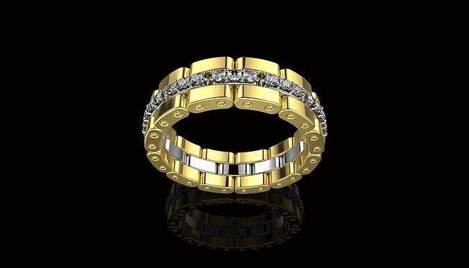 av disagne 18 gioielleria oro diamante squillare gemma nozze anelli gioiello argento gioielli rinoceronte menring stampabile Modelli modelos 3D print model - Mito3D