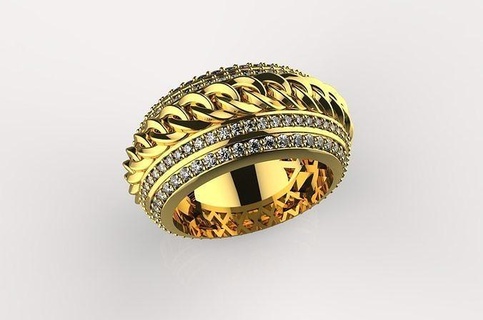 av Disagne 31 joyería oro plata joya diamante anillo Boda anillos compromiso colgantes joyas rinoceronte imprimible Piaget lujo lux 3d print model - Mito3D
