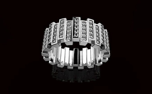 av reddetmek 42 altın takı gümüş yazdırılabilir yüzük mücevher yüzükler elmas düğün parlak nişan tasarım cad 3d print model - Mito3D