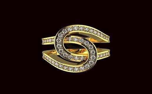 av disagne 55 Schmuck Gold Engagement Diamant Ring wertvoll Ringe druckbar Silber Modelle Goldring Luxus engagieren Anhänger leuchtenden Typografie Juwel 3d print model - Mito3D