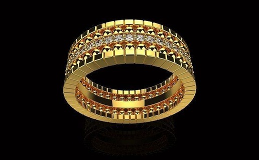 av disagne 69 gioielleria oro design anelli argento stampabile diamante gemma squillare Fidanzamento gioiello nozze womenring brillante prezioso platino Genere uomo 3d print model - Mito3D
