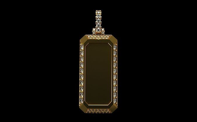 av dépaysé 72 bijoux précieux or diamant pendentif hommes femme gemme luxe platine pendentifs Collier personnalisé pendentiffemmes 3D print model - Mito3D