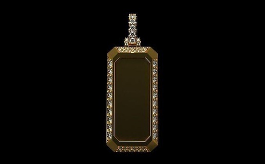 av dépaysé 72 bijoux précieux or diamant pendentif hommes femme gemme luxe platine pendentifs Collier personnalisé pendentiffemmes 3d print model - Mito3D