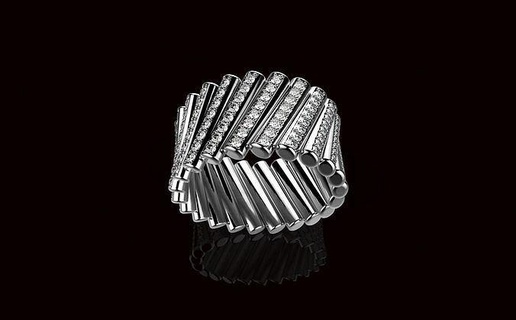 av discordar 74 ouro joalheria anel Projeto diamante gênero feminino aço luxúria favo mel Dimond bague noivado gema brilhante original argolas 3d print model - Mito3D