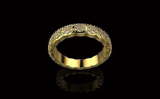 av Disagne 78 oro joyería joya plata lujo precioso platino anillo diamante compromiso quilate anillos brillante mujer mujeres género Boda imprimible 3d print model - Mito3D