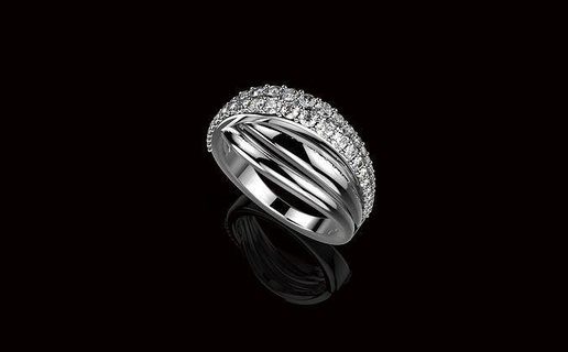 av Disagne 89 oro joyería joya anillo precioso quilate lujo imprimible anillos Moda mujeres brillante plata platino diamante 3dprint bague compromiso 3d print model - Mito3D