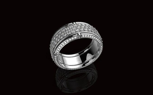 av disagne 98 gioielleria oro gemma prezioso platino lusso acciaio argento stampabile Fidanzamento anelli carati nozze diamante squillare gioiello per uomo donne arte 3d print model - Mito3D