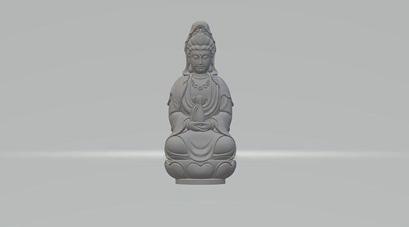 Avalokitesvara Bodhisattva Maitreya Buddha Gottheit orientalisch Linderung Statue Skulptur Juwel Schmuck Dekoration Ornament Halskette Skulpturen Kunst 3d print model - Mito3D