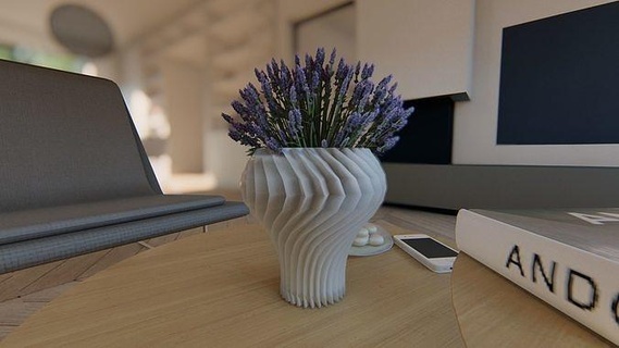 Vorurteil parametrisch Vase 3d druckbar 3dprint Topf Blume Design Dekor Innere Pflanze Dekoration Haus Haushaltswaren Möbel Blumentopf Zubehör 3d print model - Mito3D