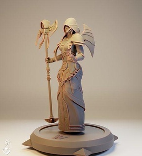 avatar raiment priest - world warcraft angel mage wow holy games toys 3d print model - Mito3D