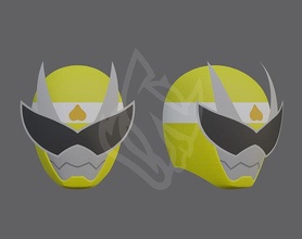 avatar sentai irmãos oni irmã capacete 3d modelo kamenrider supersentai powerrangers tokusatsu super heroi cosplay papel artesanal pepakura passatempo faça robótica 3d print model - Mito3D