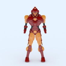 avenger marvel modèle 3d rouge uniquement dans la vue du corps loisirs-bricolage l'homme figure figurine soldat guerre le chevalier vengeur de fer imprimable statue fin jeu passe-temps bricolage hobby robotique sculpture robot 3d print model - Mito3D