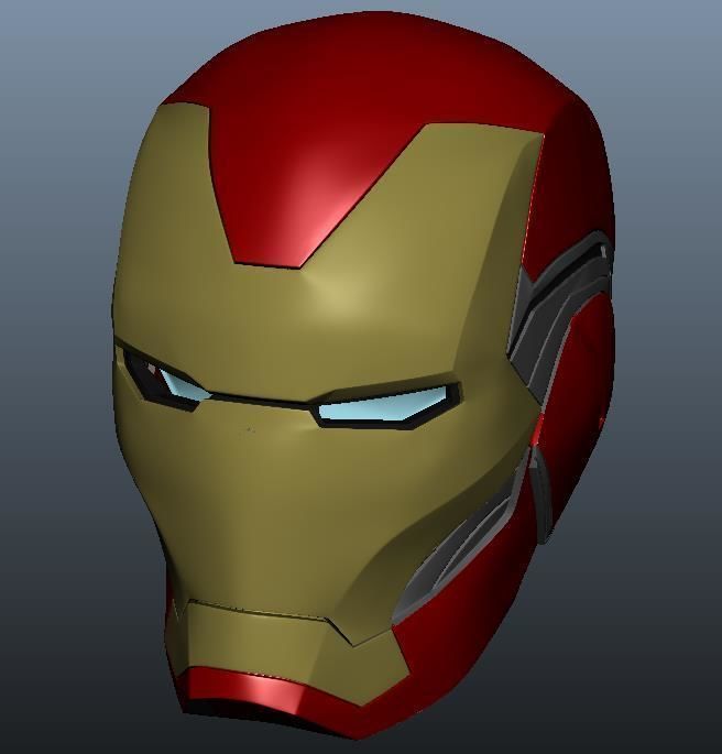 avengers 4 ironman mk85 helmet 3dprint model marvel hero faceshell 3dprintmodel man games toys 3D print model - Mito3D