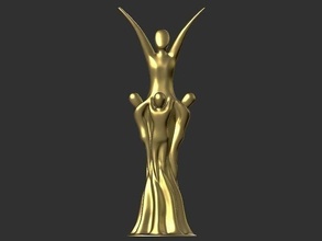 ödül kupa Sanat iç heykel tasarım resim deko kazanan Tanrı çağdaş kurdele şampiyon lig eşleşme stadyum takım kazanmak heykeller 3d print model - Mito3D