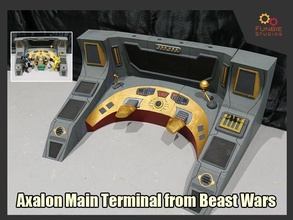 Axalon ana terminal transformatörler canavar savaşlar oyunlar oyuncaklar 3d print model - Mito3D