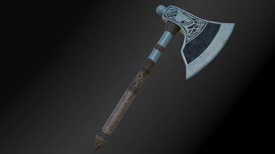 axe 2 assassins creed valhalla cosplay props prop game assasinscreed assasinscreedvalhalla axes sword weapon battle games toys 3d print model - Mito3D