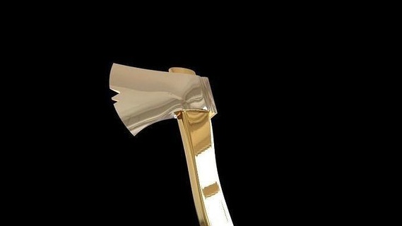 hache pendentif art bijoutier ax outil arme lowpoly bois vieilli usé rouille vieux utilisé métal remis échelle lame épée bijoux pendentifs 3d print model - Mito3D