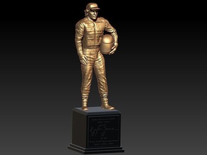ayrton senna statuetta f1 gp mille dollari prix gara trofeo scultura formula arte sculture 3d print model - Mito3D