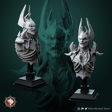 azmogius rider bust pre-supported toys busts tabletop game games fantasy devil demon scare monster presupported pre supported dnd creature board 3d print model - Mito3D