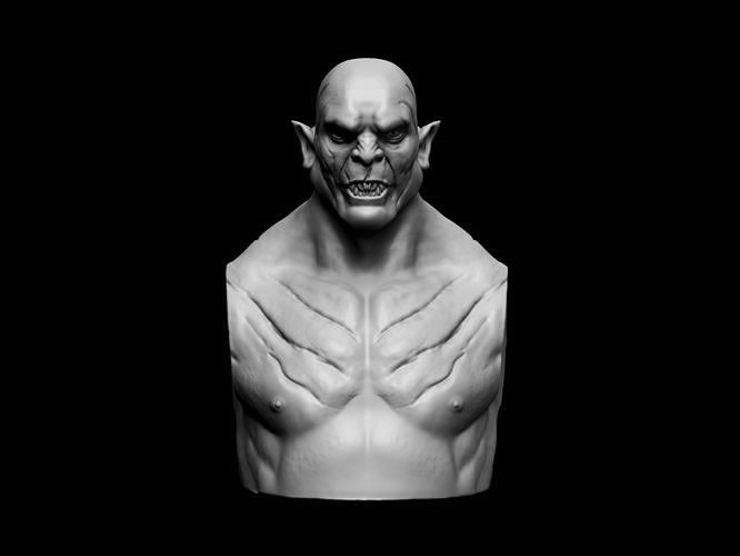 azog kirletici büst hayran Sanat Thehobbit lotr Yüzüklerin Efendisi yaratık ork Tolkien orta Dünya terramedya heykel fantezi kurgusal aksiyon figürü Bilbo elfler ozan heykeller 3D print model - Mito3D