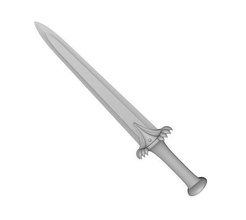 azrael cuchillo Lucifer tv serie arma espada juegos juguetes 3d print model - Mito3D