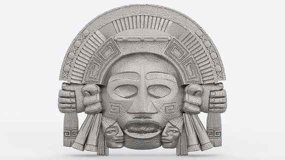 Aztek Maya duvar asılı yüzü aztecface3dprint aztecfacestl Antik tapınak şakak mabet mezar piramit Tarih aztek yüzduvarı asma taşı wallhanging3dprint 3dprintablewallhanging arkeoloji türbe Ortaçağa ait tarihi heykeller Sanat 3d print model - Mito3D