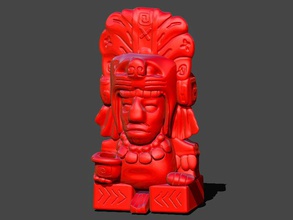 azteca bolígrafo soporte maya méxico arquitectura historico mayas pirámide aztecas arte esculturas 3d print model - Mito3D
