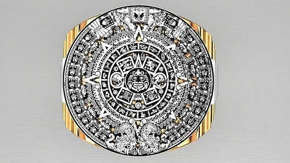azteco sole rolex squillare oro decorazione stampabile design platino antico modello arte astratto gioielleria anelli 3d print model - Mito3D