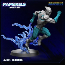 azure lightning scifi metahumans 3dprint games tabletop collectables toys 3d print model - Mito3D