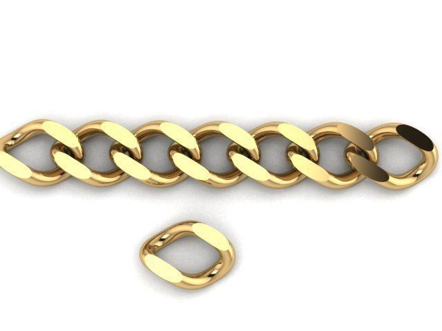 b 109 bilezik altın zincir takı kolye gümüş sterlin yazdırılabilir mücevher moda parlak güzellik elmas insan kız kadın erkekler kadın bilezikler 3D print model - Mito3D
