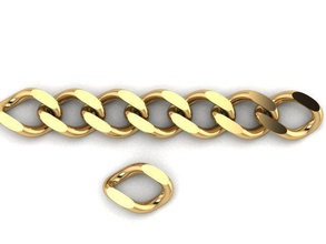 109 bracelet or chaîne bijoux collier argent sterling imprimable gemme bijou mode brillant beauté diamant humain fille femelle hommes femme bracelets 3d print model - Mito3D