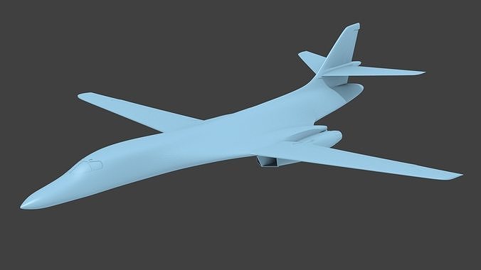 b-1b lancer usaf airplane aircraft flight military jet flying air bomber plane hobby diy 3D print model - Mito3D