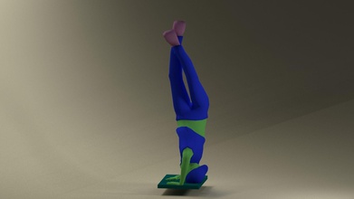 b-boy acrobatic gymnast street art beat break dance dancer hiphop music sculpture b boy sculptures 3d print model - Mito3D