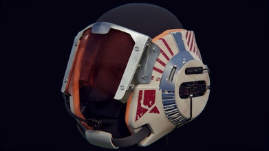 b-wing helmet star wars darth vader starwars jedi cosplay lightsaber stormtrooper leia boushh b wing laser technology games toys 3d print model - Mito3D