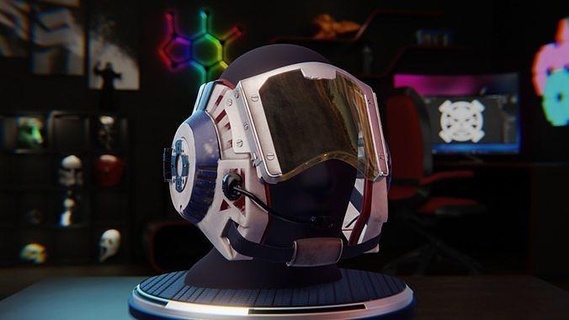 b-wing helmet star wars darth vader starwars jedi cosplay lightsaber stormtrooper leia boushh b wing games toys 3d print model - Mito3D