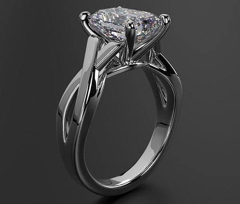 b04em250129 engagement jewelry diamond wedding gold printable rings ring 3d print model - Mito3D