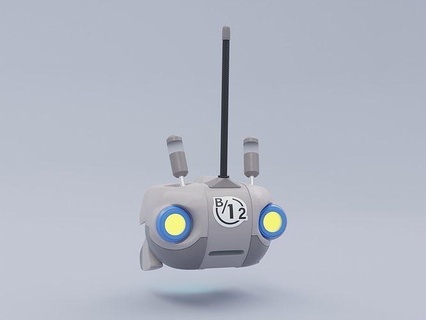 b12 Roboter streunend Playstation Spiel Halloween Stütze Cosplay Kunst scannt Repliken 3d print model - Mito3D