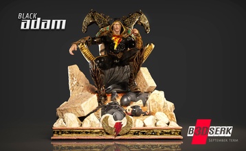 b3dserk dc historietas negro adán dwayne johnson 3d escultura stl imprimible batman superhombre heroes superhéroes esculpir bufón patreon impresión pasatiempo bricolaje diy 3d print model - Mito3D