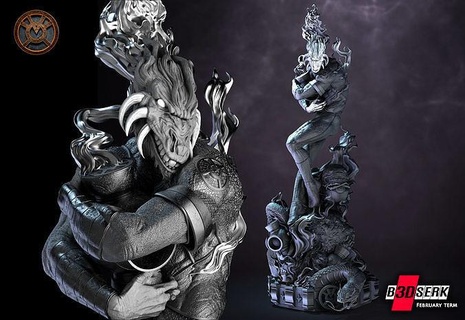 b3dserk Februar Begriff 2023 larfleeze Skulptur 3dmodeling 3dart 3dprinting Kunst Skulpturen 3d print model - Mito3D