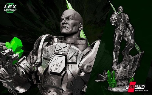 b3dserk setembro prazo 2022 Lex Luthor escultura 3dmodeling 3dart anime 3dprinting arte esculturas 3d print model - Mito3D
