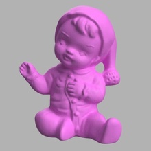 baby 3d print child kid cute toy art sculptures 3d print model - Mito3D