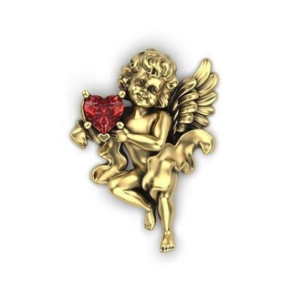 bébé ange pendentif Noël bijoux sculpture plume or Collier argent zbrush prier Cupidon art sculptures bijou pièces 3d 3d print model - Mito3D