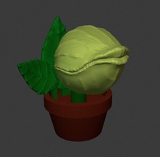 baby audrey 2 flytrap plant blood leaf growth nature alien hobby diy 3d print model - Mito3D