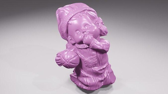 bebek balon bebe top çocuk karakter çocuklar Şirin oyuncak Sanat heykeller 3d print model - Mito3D